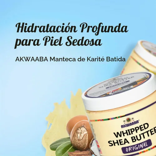 Vista 2 de AKWAABA Manteca de karité batida (polvo para bebé) – Nutre e hidrata Fabricado con manteca de karité Sin tintes ni parabenos 12 oz / 340 g