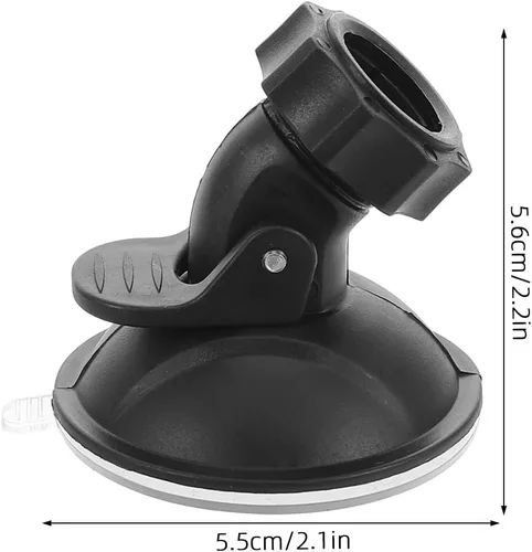 Vista 2 de Car Dashboard Cam Mount Suction Cup Holder with 360° Ball Head Base for Windshield, High Temperature Resistant Car Camera Mounting System for
