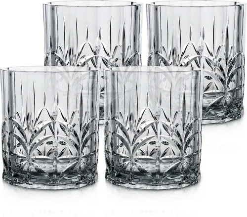 Vista 14 de BELLAFORTE - Vaso corto irrompible de plástico Tritan, juego de 4, 13 oz - Vasos de bebida de corte de cristal irrompibles Myrtle Beach al