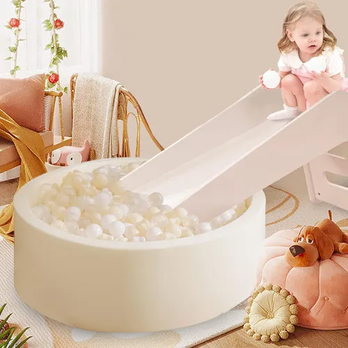 Vista 5 de Pelotas de corral de estrellas TRENDPLAY para niños pequeños - 50, 100, 200 unidades, pelotas de estrella de diferentes formas, pelotas de plástico