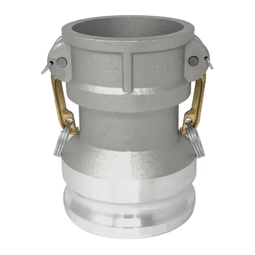 Vista 8 de Gloxco Tipo de aluminio DA leva y ranura de manguera de montaje, reductor, 4 "Camlock hembra x 2 "Camlock macho (CAM-4020-DA-AL)