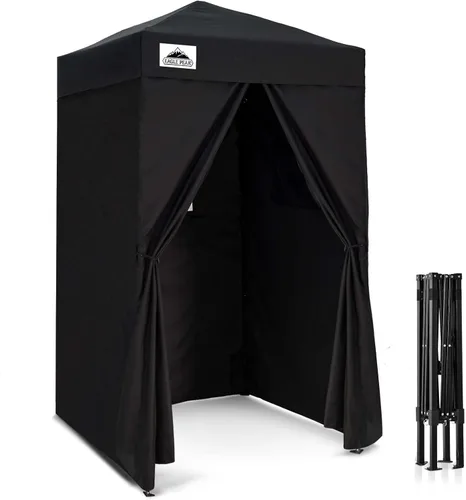 Vista 25 de EAGLE PEAK Flex - Toldo emergente ultra compacto de 4 x 4, refugio solar, vestidor, toldo cabana portátil de privacidad para piscina, sesiones