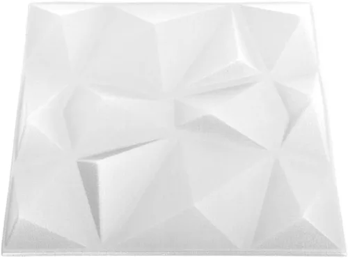 Vista 4 de CHARMMA Paneles de pared 3D 24 piezas 19.7"x19.7" Diamante Blanco 64.6 ft²-3507