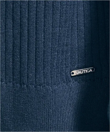 Vista 5 de Nautica Cárdigan acanalado con capas abiertas para mujer