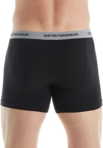 Vista 4 de Emporio Armani Calzoncillos bóxer de algodón para hombre, paquete de 2