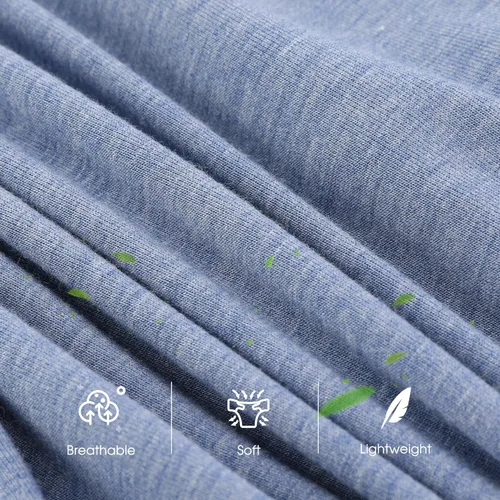 Vista 4 de BAMBOO COOL Calzoncillos tipo bóxer ultra transpirables para hombre, no se suben con cintura cómoda y flexible, paquete múltiple