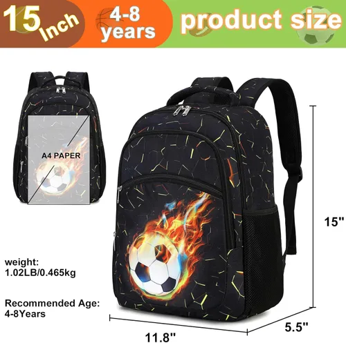 Vista 7 de Mochila para adolescentes y niñas, mochila escolar con lonchera y estuche para lápices, juego de bolsas escolares 3 en 1