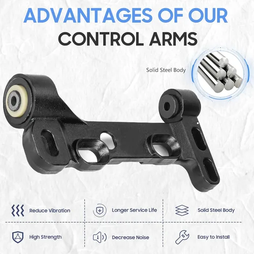 Vista 3 de Soporte de brazos de control inferiores delanteros con kit de suspensión de rótulas para Buick Rainier 2002-2009, Chevy SSR/Trailblazer, GMC Envoy