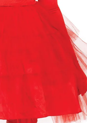 Vista 4 de Leg Avenue Disfraz de Halloween Beetle Bride de los años 80 para mujer, Rojo