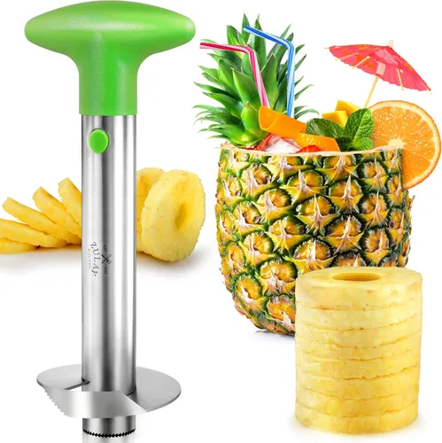 Vista 19 de Zulay Kitchen Herramienta Premium para Descorazonar Manzanas - Hojas Ultra Afiladas de Acero Inoxidable y Serradas para Descorazonar Fácilmente