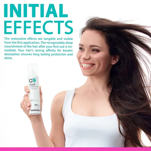 Vista 7 de NAPURA C9 - Mascarilla para el cabello seco dañado con aceite de jojoba y aguacate (6.76 onzas líquidas), sin sulfatos y parabenos, proteína sin