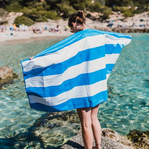 Vista 115 de 4Monster Toalla de playa de microfibra de secado rápido, toalla de viaje ligera súper absorbente para nadadores, toalla de camping sin arena