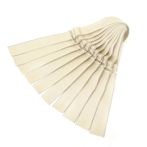 Correas ajustables para pelucas y hacer pelucas, bandas elásticas ajustables (beige, 1 pulgada x 10 unidades)