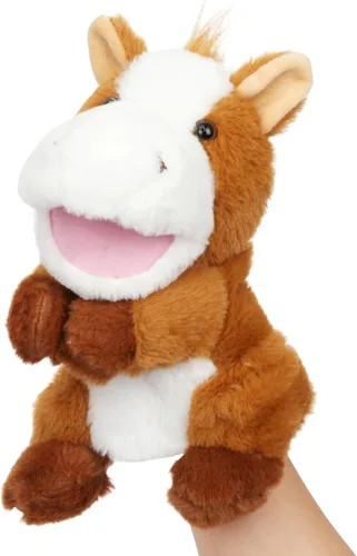 Vista 13 de Easfan Marioneta de Mano de Cachorro Juguete de Peluche Suave de Animal con Boca Móvil Narración Interactiva Juguetes Lindos de Perro Creatividad e