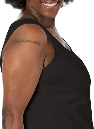 Vista 3 de JUST MY SIZE Camiseta sin mangas de algodón para mujer, talla extra grande