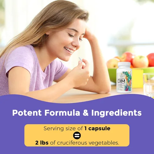 Vista 7 de Liposomal DIM 400 mg - Equilibrio hormonal, apoyo al estrógeno para mujeres, suplemento DIM con vitamina E, onagra, cimicifuga, ácidos grasos