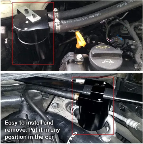 Vista 5 de Ruien - Depósito de aceite color negro de aleación de aluminio de alto rendimiento para auto.