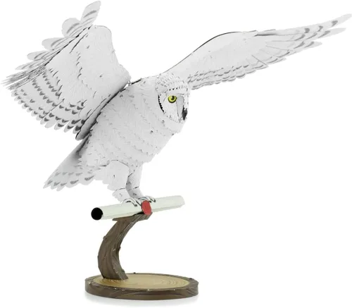 Vista 5 de Metal Earth Serie Premium Harry Potter Hedwig 3D Kit de modelo de metal Fascinaciones