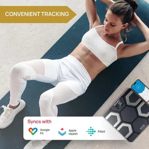 Vista 3 de INEVIFIT EROS Báscula de grasa corporal Bluetooth inteligente BMI altamente preciso analizador digital de composición corporal para baño