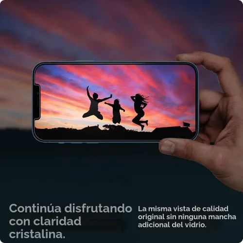 Vista 7 de Spigen Protector de pantalla de vidrio templado [Glas.tR EZ Fit – Privacidad] diseñado para iPhone 12 Pro Max – 2