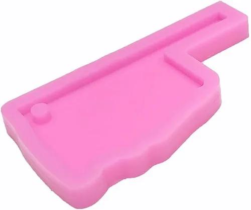 Vista 5 de Moldes de silicona con forma de mapa estatal de Oklahoma de Estados Unidos brillante y brillante para manualidades, llavero de bricolaje, molde