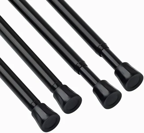 Vista 18 de TYRON Barra de Cortina de Tensión Pequeña Ajustable de 7 a 10.5 Pulgadas, Mini Barra de Cortina de Ventana Corta con Resorte, Adecuada para Cocina