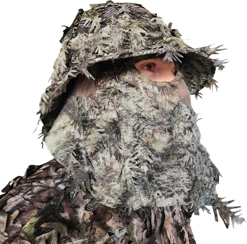 Vista 15 de QuikCamo Realtree & Mossy Oak 3D Leafy Camo - Sombrero de cubo para hombres, ciervos, patos y pavos (totalmente ajustable OSFM)