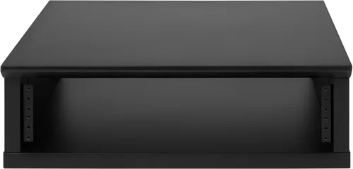 Vista 10 de Gator Frameworks Serie de Muebles Elite 2U Estante de Estudio de Escritorio de Madera en Acabado Negro Estándar (GFW-ELITERK-2U-BLK)