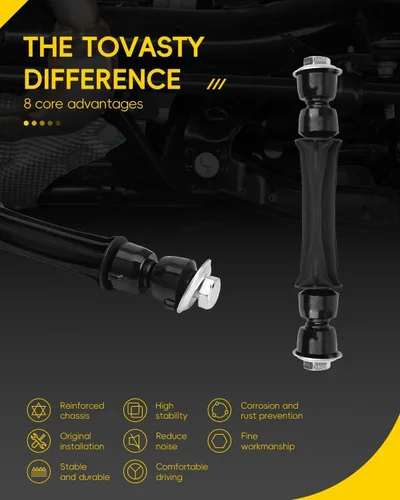 Vista 2 de TOVASTY 2 piezas eslabones de barra estabilizadora compatibles con Chevy Silverado 1500 2007-2016, Avalanche 07-13, Suburban 15-16, compatibles