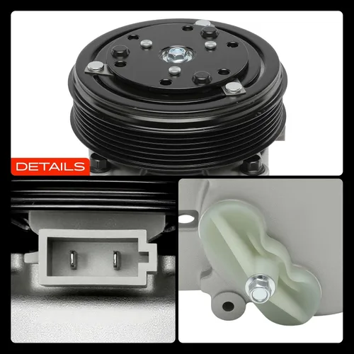 Vista 9 de A-Premium Compresor de aire acondicionado de CA con embrague compatible con Ford Ranger 2.3L 2001-2011 y Mazda B2300 2.3L 2001-2009, B4000 4.0L