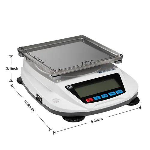 Vista 6 de 2kg 3kg 5kg 0.01g Electronic Analytical Balance Lab Scale Accuracy Precision Counting Scientific Bascula Digital Kitchen(2000gx0.01g,KR)