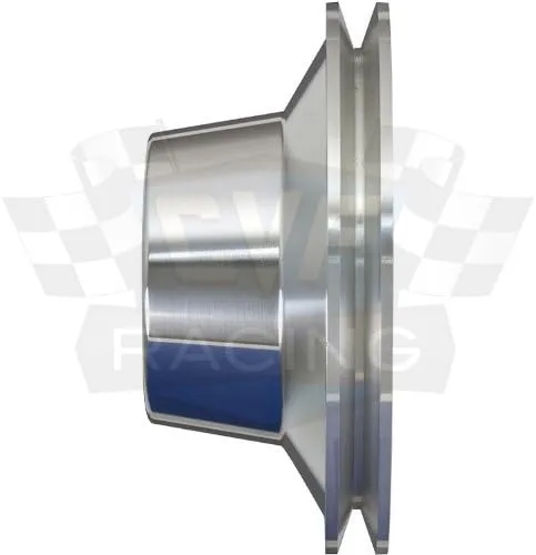 Vista 3 de Kit de polea Pontiac de aluminio Billet, 350-400, 428, 455, correa en V - solo alternador