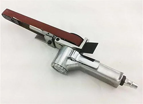 Vista 3 de CGOLDENWALL Lijadora de banda neumática de grado industrial Máquina de arena Máquina neumática de banda amoladora angular Máquina pulidora