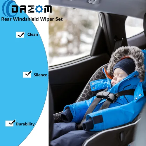 Vista 7 de Brazo y cuchilla del limpiaparabrisas trasero 22894224 de repuesto para Chevy Equinox 2018-2020, para Chevy Bolt EV 2017-2020, para Chevy Blazer