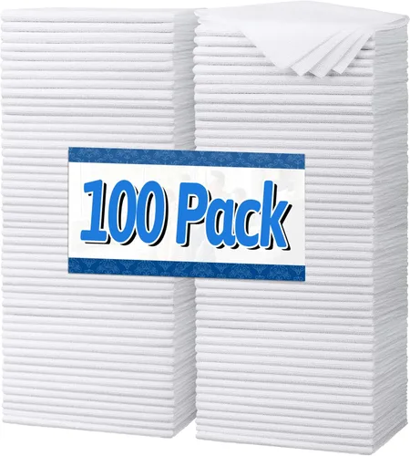 Vista 15 de FIXSMITH Paquete de 400 toallas multifuncionales, paños de limpieza de microfibra de 12 x 16 pulgadas, trapos de limpieza altamente absorbentes