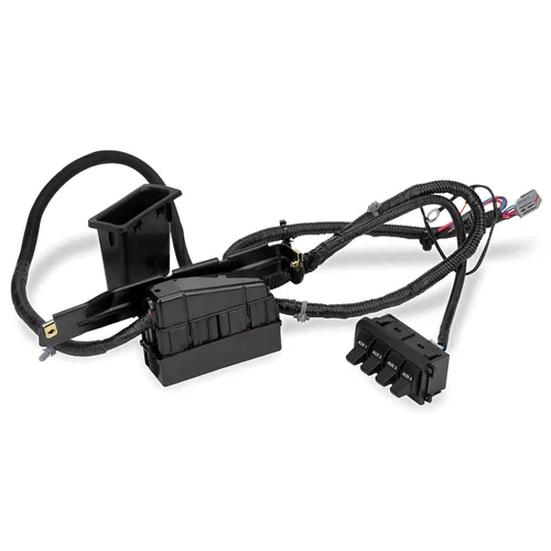 Vista 2 de Gelunxin - Kit de panel de interruptor auxiliar para salpicadero compatible con Ford F250 F350 2005-2007 Reemplazo 5C3Z-14A303-AA