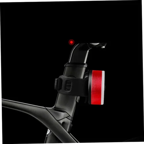 Vista 3 de NOLITOY USB Rechargeable LED Bike Tail Lamp Portable Bicycle Safety Rear Light with Flash Warning for Night Riding Easy Install and Lightweight
