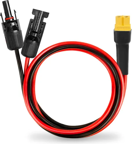 Vista 9 de MOOKEERF Cable de extensión solar a XT60 10AWG 3FT conector solar a XT60 Cable adaptador para panel solar a estación de energía portátil Generador