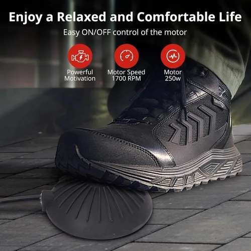 Vista 7 de Zstar Máquina limpiadora de drenaje de 50 pies x 1/2 pulgada, alimentación automática de barrena de alcantarillado con 4 cortadores e interruptor