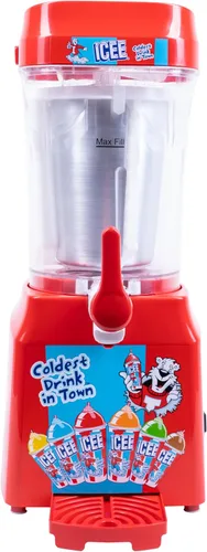 Vista 3 de Fizz Creations ICEE Slushie Machine - Máquina de bebidas congeladas para granizados, bebidas congeladas DIY, fiestas, niños, fácil de usar, compacta