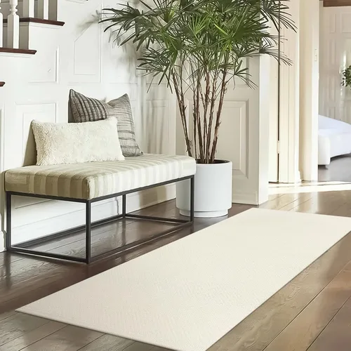 Vista 63 de LEEVAN Alfombra de Pasillo de Cocina Lavable, 2' x 4.3' Alfombras de Baño Bohemias de Algodón Tostado Reversible para Entrada, Alfombra de Pasillo