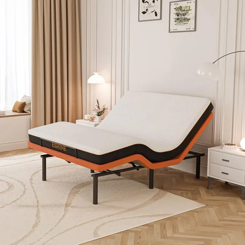 Vista 27 de ESHINE Base de cama ajustable Queen con colchón de 12 pulgadas, espuma viscoelástica híbrida (mediana), control remoto inalámbrico, instalación en 5