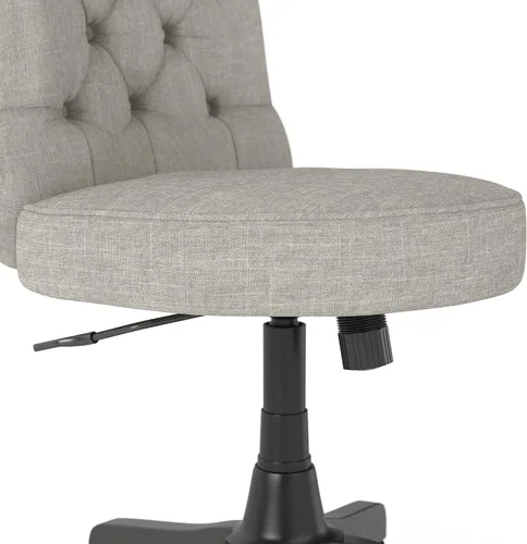 Vista 6 de Bush Furniture Key West - Silla de oficina con respaldo medio en tela marrón