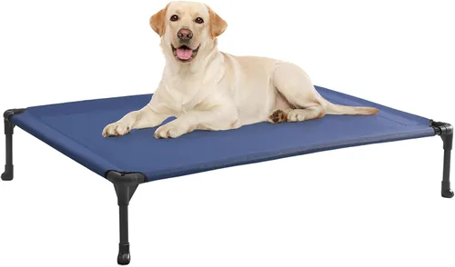 Vista 13 de Veehoo Cama elevada para perros medianos, para exteriores, cama elevada y refrescante para perros, cama para mascotas con malla transpirable, patas