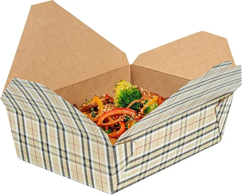 Vista 238 de Restaurantware Bio Tek - Cajas para llevar de 30 onzas, 200 loncheras para llevar, cierre de tabulación, resistentes al calor, desechables, de papel