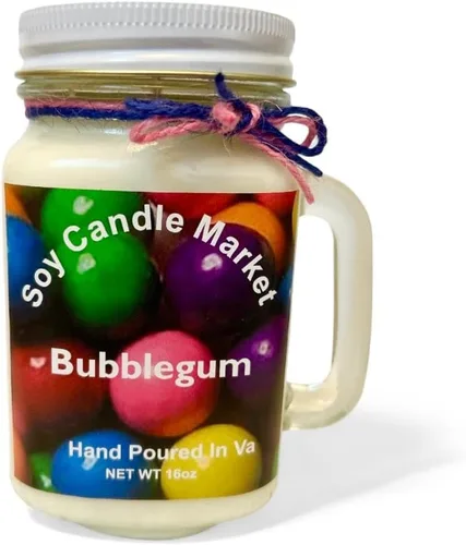 Vista 49 de Velas perfumadas de soja Velas hechas a mano y altamente aromáticas que queman hasta 85 horas en tarro de cristal, perfectas para decoración