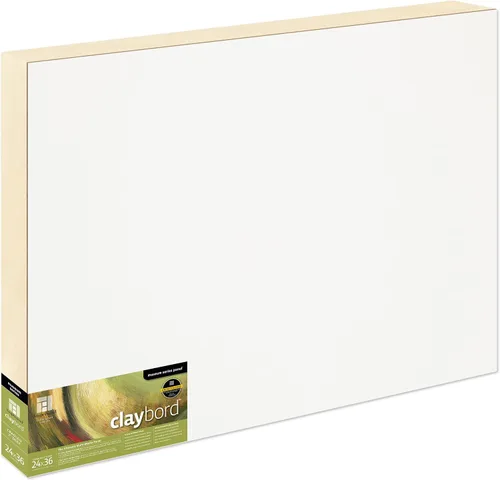 Vista 22 de Suministro de Arte Ampersand Panel de Pintura en Madera: Serie Museo Claybord, 5" x 5", Perfil Candeal de 1-1/2" Perfil con cuna de 1-1/2
