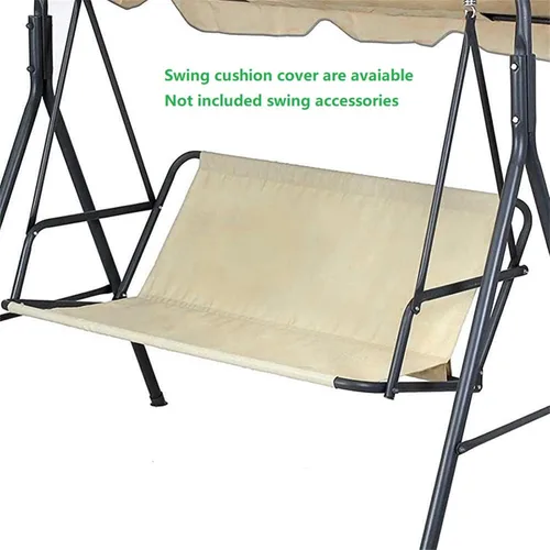 Vista 2 de ASkinds Funda para asiento de columpio de patio, fundas de repuesto para cojín de columpio de banco de 2/3 plazas, 900D gruesa Oxford impermeable
