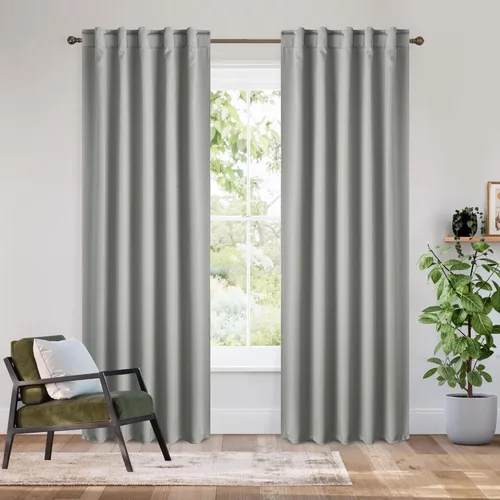 Vista 177 de RYB HOME Cortinas 100% opacas para autocaravana, aislamiento térmico, oscurecimiento total de la habitación, cortinas reductoras de ruido