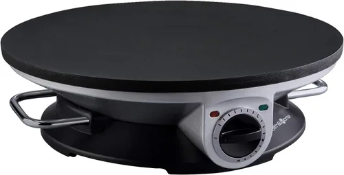 Vista 5 de Health and Home Máquina para crepes sin bordes, máquina de crepas de 13 pulgadas y plancha eléctrica, máquina para hacer panqueques antiadherente
